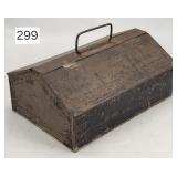 Early Tin Stenciled Spice Box - 9'