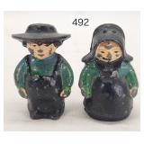 Amish Boy & Girl Cast Salt & Pepper - 2.5'
