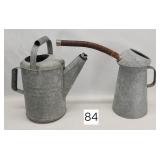 Galvanized Water & Oil Cans