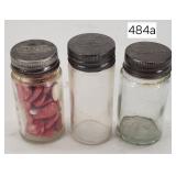 Thompson's Small Malted Milk Jars - Lot of (3)