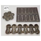 Primitive Tin Lady Finger & Pastry Molds