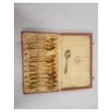 Frans Holm Gold Plated Tea Spoon Set