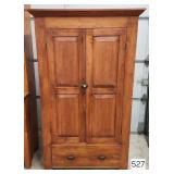 Early Cherry Heavy Chamfer Door Wardrobe