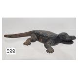 Cast Brass Alligator Ash Tray - 8'
