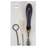 Early Button Hooks and Textile Pounce Wheel