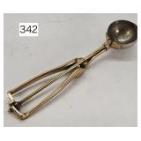 Gilchrist No. 30 Brass Ice Cream Scoop