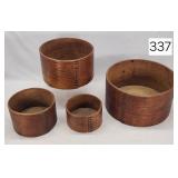 Bentwood Graduated Bentwood Cheese Boxes