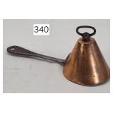 Copper Ice Cream Scoop w/ Iron Handle