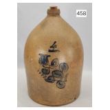 Ealry Eastern Salt Glaze Stylized 4 gal. Jug