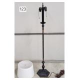 Brass Pedestal Floor Lamp - 48' tall