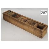 Primitive Wood Slide Top Spice Box - 15'