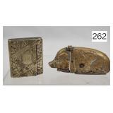 Brass PIg Match Safe - 3'