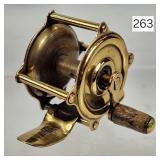 Climax Brass Small Fishing Reel - 2.75'
