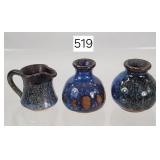 Holden Bishop Hill Mini Art Pottery PItcher