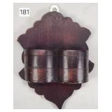 Walnut Double Wall Match Safe - 5.75'