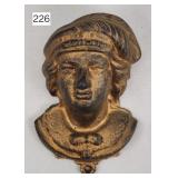 Christopher Columbus Bust Cast Wall Match Safe