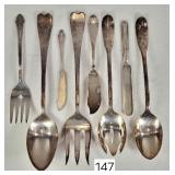 Heavy Silver Plate Service Pcs.