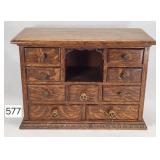 Fancy Oak Desk Top File - 15' x 7' x 11'