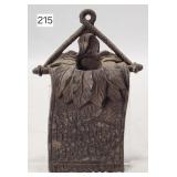Banner Fine Cut Tobacco Cast Wall Match Safe - 8'