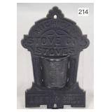 Michigan Stove Co. Cast Wall Match Safe - 7.25'