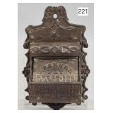 C. Parker Cast Wall Match Safe - 6.5'