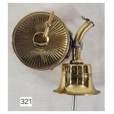 Antique Brass Novelty Music Box Bottle Pour