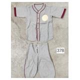 Early Childs Wool Baseball Uniform