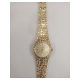 Elgin Quartz Gold Tone Wrist Watchj