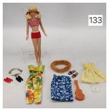 1963 Ponytail Barbie w/ Beach Outfits