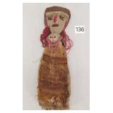 Seminole Indian Wool Rag Doll - 9'