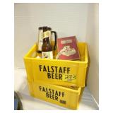 2 PLASTIC FALSTAFF BEER CRATES, FALSTAFF 2 PLASTIC FALSTAFF BEER CRATES, FALSTAFF