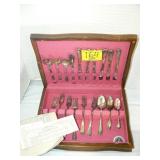 SILVERPLATE FLATWARE SET IN BOX (ROGERS SET OF SILVERPLATE FLATWARE SET IN BOX (ROGERS SET OF