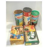 TINKERTOYS, LINCOLN LOGS, LONDON BRIDGE GAME, ONO TINKERTOYS, LINCOLN LOGS, LONDON BRIDGE GAME, ONO