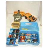 SMALL DIECAST CARS WITH COLLECTOR CASE, PLASTIC SMALL DIECAST CARS WITH COLLECTOR CASE, PLASTIC