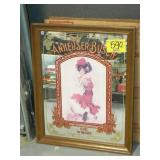 ANHEUSER BUSCH ADVERTISING MIRROR ANHEUSER BUSCH ADVERTISING MIRROR