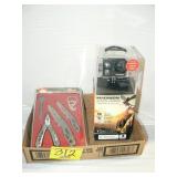 FLAT WITH OZARK TRAIL KNIFE SET, MAGINON ACTION FLAT WITH OZARK TRAIL KNIFE SET, MAGINON ACTION