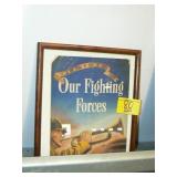 1943 PLANTERS WWII BOOKLET IN FRAME 1943 PLANTERS WWII BOOKLET IN FRAME