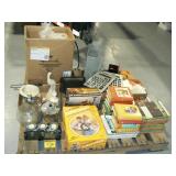 PALLET WITH BOX OF RAMS PAPER PLATES AND PLASTIC PALLET WITH BOX OF RAMS PAPER PLATES AND PLASTIC