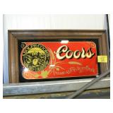 COORS FRAMED ADVERTISING COORS FRAMED ADVERTISING