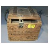 WOODEN PARACHUTE CRATE