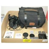 CANON EOS REBEL XT DIGITAL CAMERA WITH BAG,