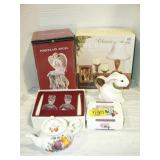 TEAPOT, BOXED HOME DÉCOR, CERAMIC BUNNY PITCHER