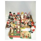 2 FLATS OF CHRISTMAS CANDLES INCLUDING BOXED SET