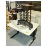 WINE RACK, WORK TABLE, WALL SHELVES WINE RACK, WORK TABLE, WALL SHELVES