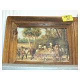 BLACK AMERICANA PRINT IN PRIMITIVE FRAME BLACK AMERICANA PRINT IN PRIMITIVE FRAME