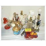 GROUP OF VINTAGE ELECTRIC LAMPS