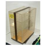 REVOLVING LUCITE SPEIDEL DISPLAY CASE