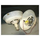 PAIR OF GAS STATION / INDUSTRIAL PORCELAIN LIGHT PAIR OF GAS STATION / INDUSTRIAL PORCELAIN LIGHT