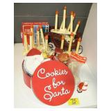 LARGE GROUP OF VINTAGE CHRISTMAS CANDOLIERS, LARGE GROUP OF VINTAGE CHRISTMAS CANDOLIERS,