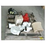 PALLET WITH CEILING LIGHT FIXTURES, OUTDOOR PALLET WITH CEILING LIGHT FIXTURES, OUTDOOR